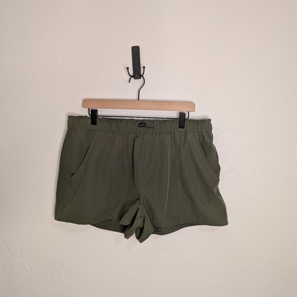 No Boundaries Olive Women's Athletic Shorts